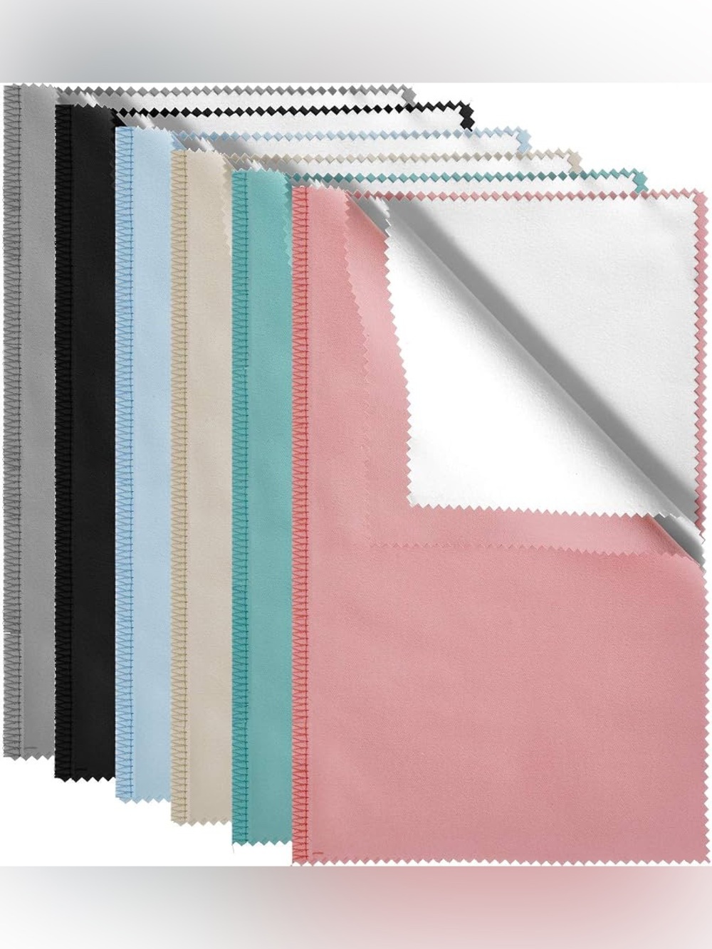Frienda 4 Pcs Jewelry Polishing Cloth Silver Large Cleaning Cloths for Gold Silv
